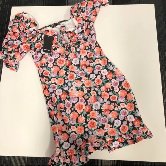 Nasty Gal We've Gotta Grow Floral Mini Dress Size 8 - Picture 4 of 10